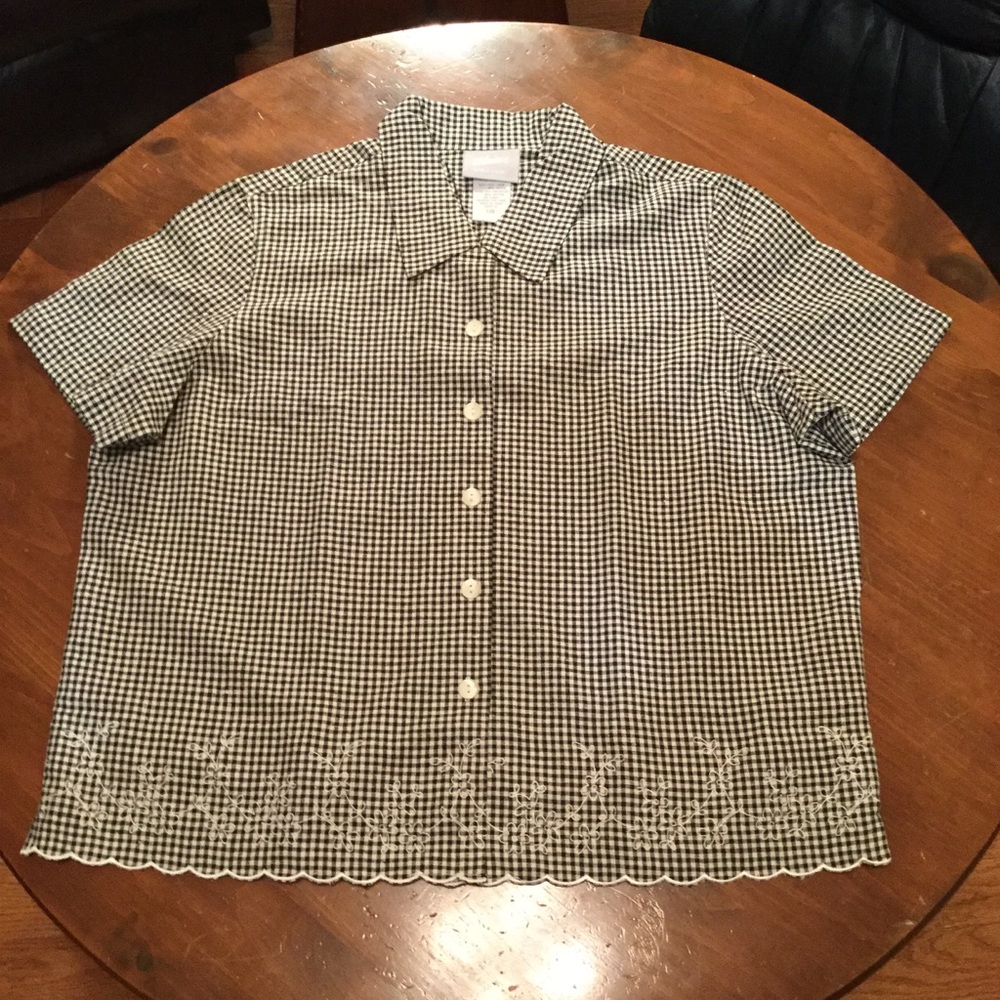 Blair Black Check 2 in 1 Top